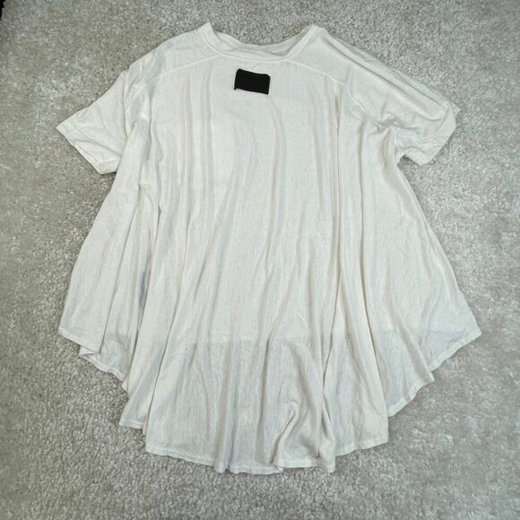 Cog The Big Smoke Delta T-Shirt Linen Blend White Womens OS - Picture 3 of 9